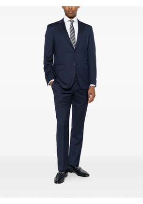 Canali herringbone wool suit - Blue