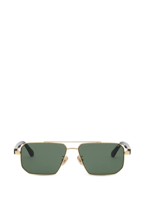 Philipp Plein Eyewear geometric-frame logo-plaque sunglasses - Green