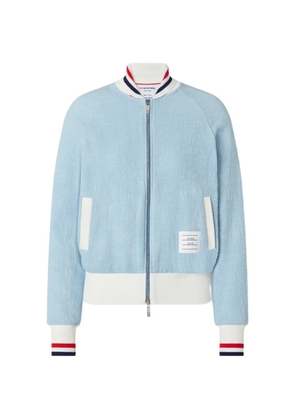 Thom Browne RWB-stripe bomber jacket - Blue