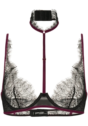 Maison Close Coup De Foudre bra with detachable harness - Black