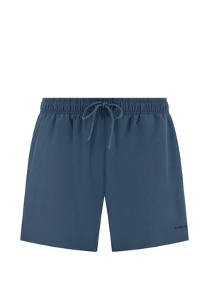 Boggi Milano Plain drawstring-waistband technical swim shorts - Blue