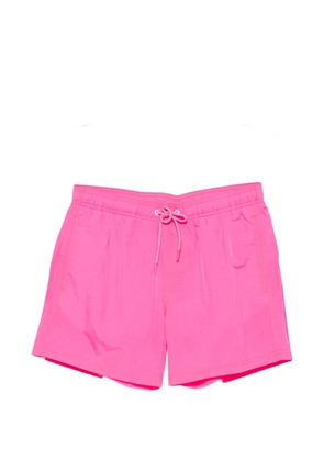 Sundek stripe-detail drawstring swim shorts - Pink