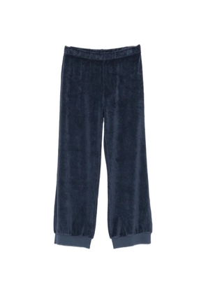 Suzie Kondi terry-texture trousers - Blue