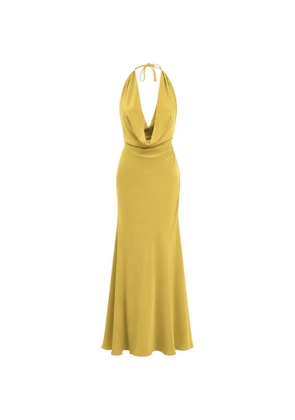 ACTUALEE cowl-neck maxi dress - Yellow