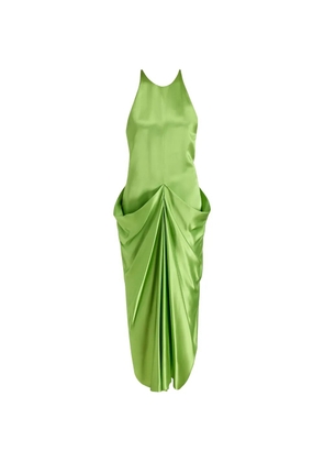 KHAITE draped dress - Green