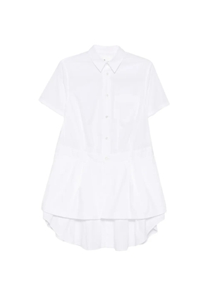 Noir Kei Ninomiya layered short-sleeve mini dress - White