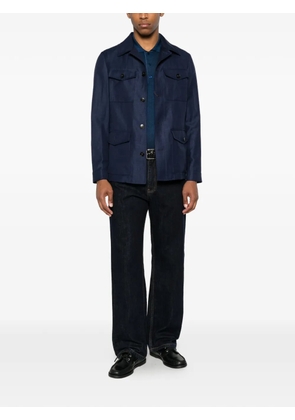 Canali four-pocket jacket - Blue