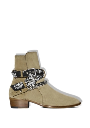 AMIRI bandana chain-link boots - Neutrals