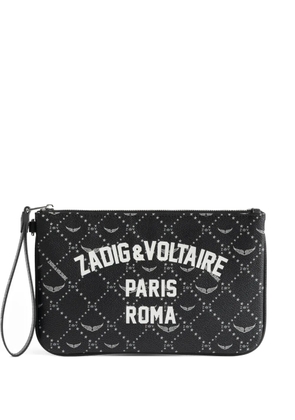 Zadig&Voltaire Roma logo-print pouch - Black