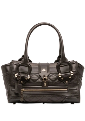 Burberry Pre-Owned 2000-2017 Large Quilted Leather Manor handbag - Brown