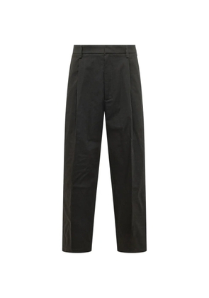 MORDECAI pleated straight-leg trousers - Black