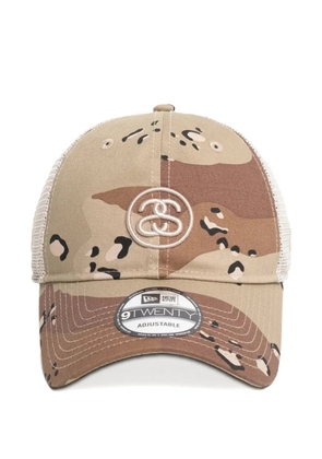 Stüssy SS Link camouflage-print trucker cap - Neutrals