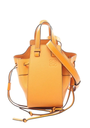 Loewe Pre-Owned 2010s mini Hammock Drawstring leather tote bag - Orange