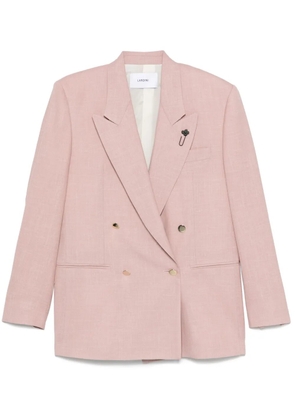 Lardini brooch-detail blazer - Pink