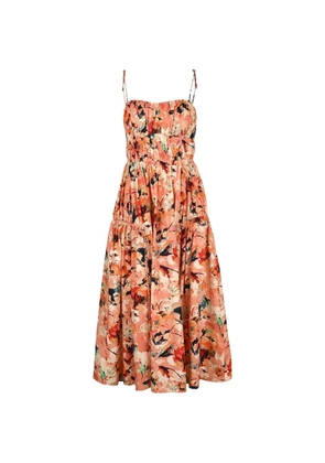 Ulla Johnson Vidri floral-print dress - Orange