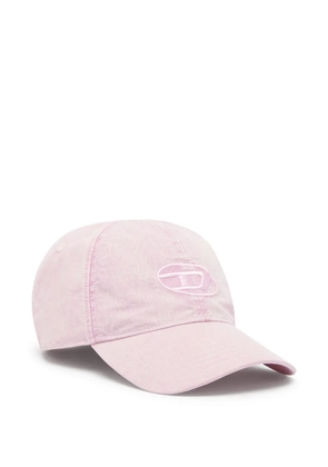Diesel Oval D logo-embroidered baseball cap - Pink