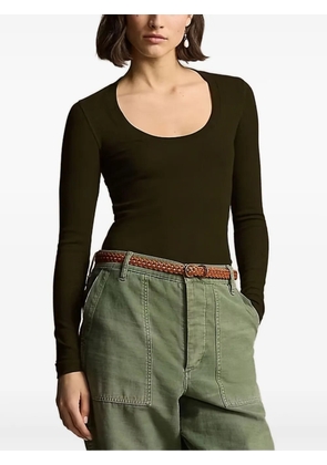 Polo Ralph Lauren scoop-neck long-sleeve top - Green