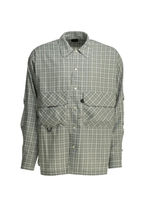 DAIWA PIER39 check-pattern flap-pocket shirt - Grey