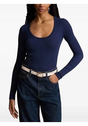 Polo Ralph Lauren scoop-neck long-sleeve top - Blue