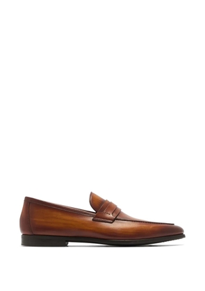 Magnanni leather penny loafers - Brown