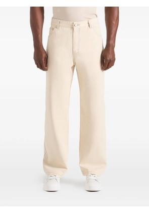 Manière De Voir DN002 contrast-stitch jeans - Neutrals