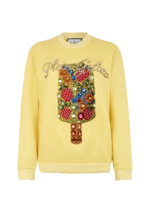 Philipp Plein embellished sweatshirt - Yellow
