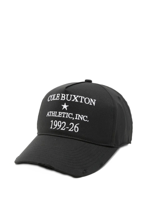 COLE BUXTON embroidered distressed baseball cap - Black