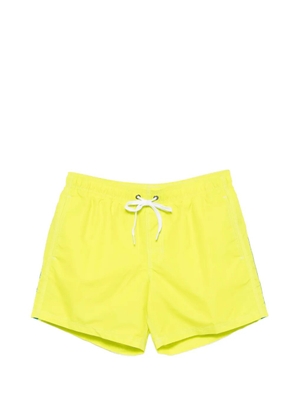 Sundek striped-trim drawstring swim shorts - Yellow