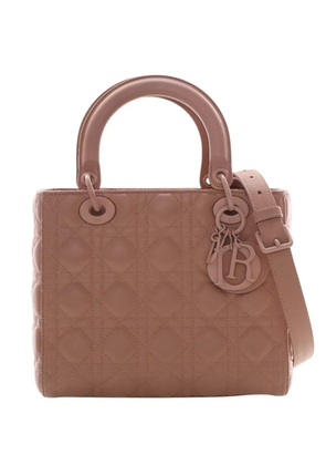 Christian Dior Pre-Owned 2019 Medium Ultra Matte Calfskin Cannage Lady Dior satchel - Brown
