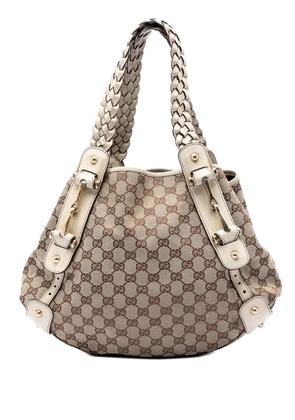 Gucci Pre-Owned 2016-2026 Small GG Canvas Horsebit Pelham shoulder bag - Neutrals
