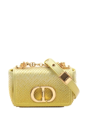 Christian Dior Pre-Owned 2010-2026 Small Beaded Calfskin Cannage Caro crossbody bag - Yellow