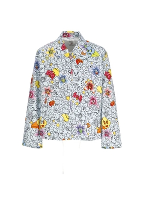 Casablanca graphic-print zip-up jacket - Blue