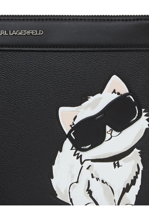 Karl Lagerfeld Ikon Choupette clutch bag - Black