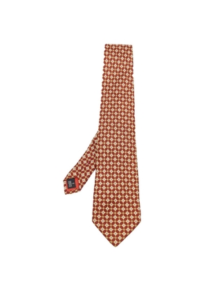 S.T. Dupont floral-motif jacquard tie - Red