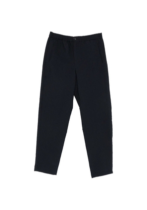 Emporio Armani seersucker-texture trousers - Blue