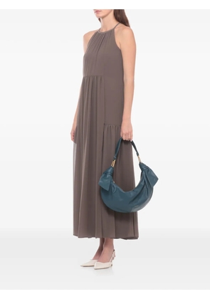 Coccinelle Furoshiki knotted leather shoulder bag - Blue