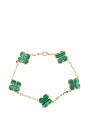 Van Cleef & Arpels Pre-Owned Vintage Alhambra Malachite bracelet - Gold