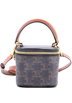 Celine Pre-Owned Top Handle Square Vanity Case Triomphe Coated Canvas Mini shoulder bag - Brown