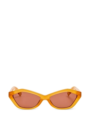 Jacquemus Bambino geometric-frame sunglasses - Yellow