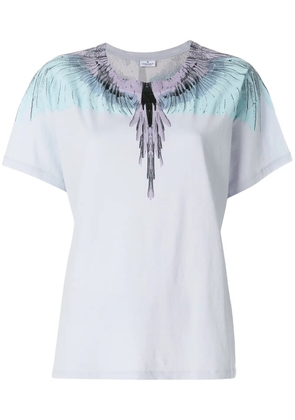 COUNTY OF MILAN Marcelo Burlon Wings T-Shirt in Blue