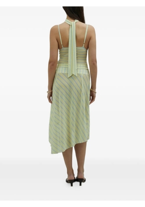 House of Sunny striped-pattern top - Yellow