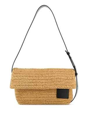 JIL SANDER+ raffia cross body bag - Neutrals