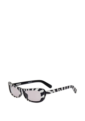 Jacquemus Capri zebra-print sunglasses - Black