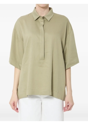The Frankie Shop Eda fluid polo shirt - Green