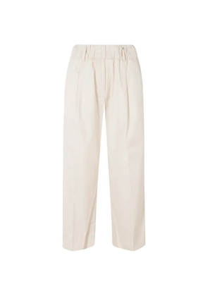 Myths elasticated-waist straight trousers - Neutrals