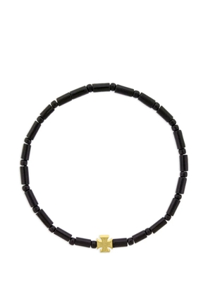 LUIS MORAIS cross beaded bracelet - Black