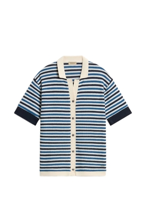 Woolrich striped crochet-effect shirt - Blue