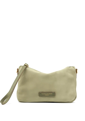 GIANNI CHIARINI Nora suede clutch bag - Green