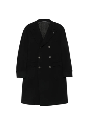 Tagliatore double-breasted peak-lapels coat - Black