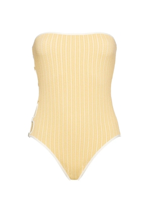 ERES Golden bustier cut-out swimsuit - Yellow